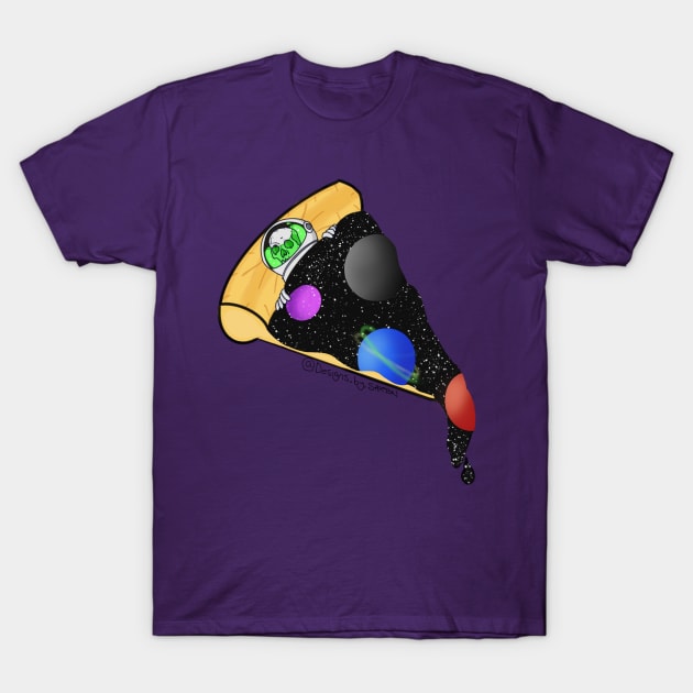 Out Of This World Pizza T-Shirt by DesignsBySaxton